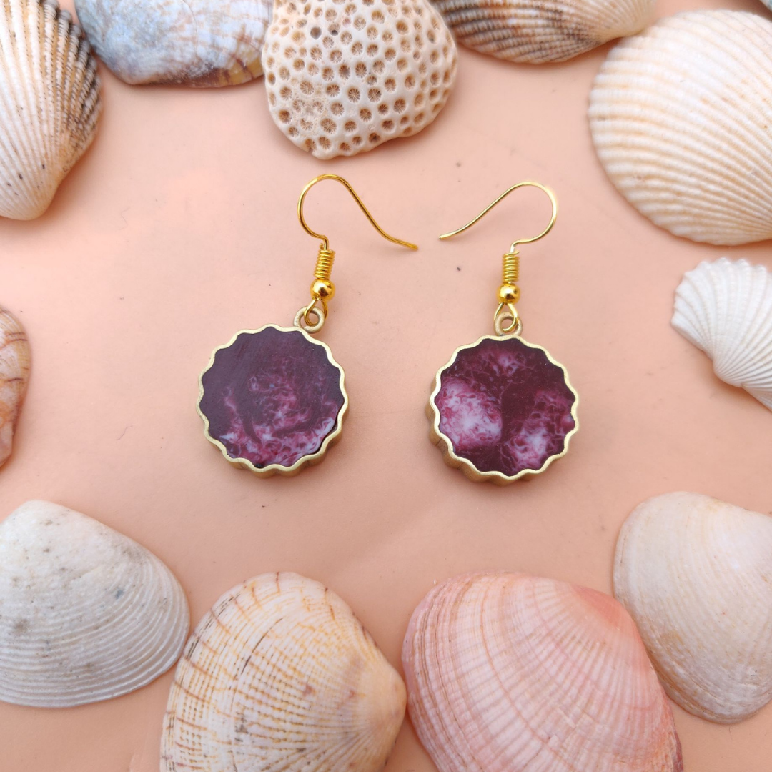 Maroon Resin Drops