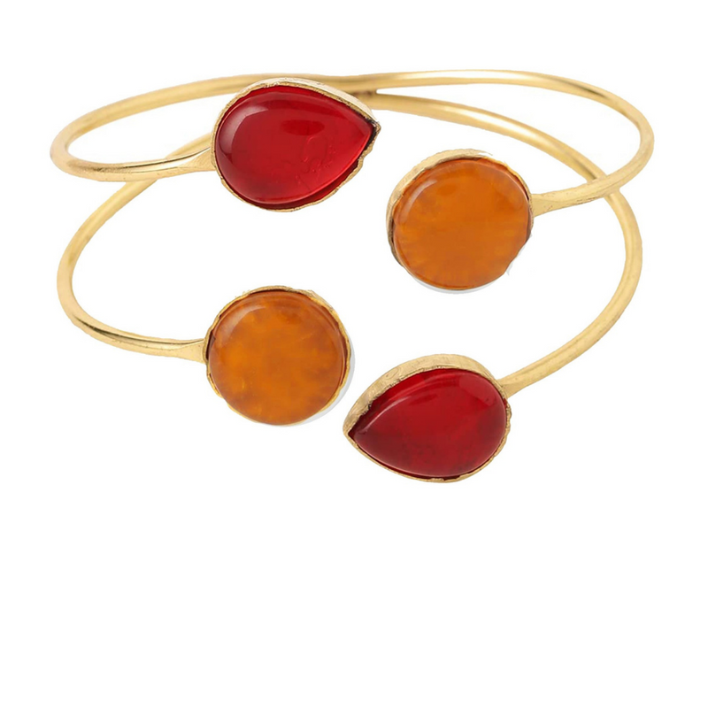 Raw Stone Duel Color Bracelet