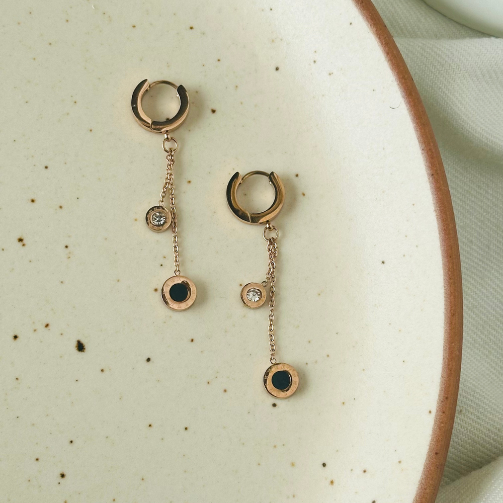 Roman Number Earrings