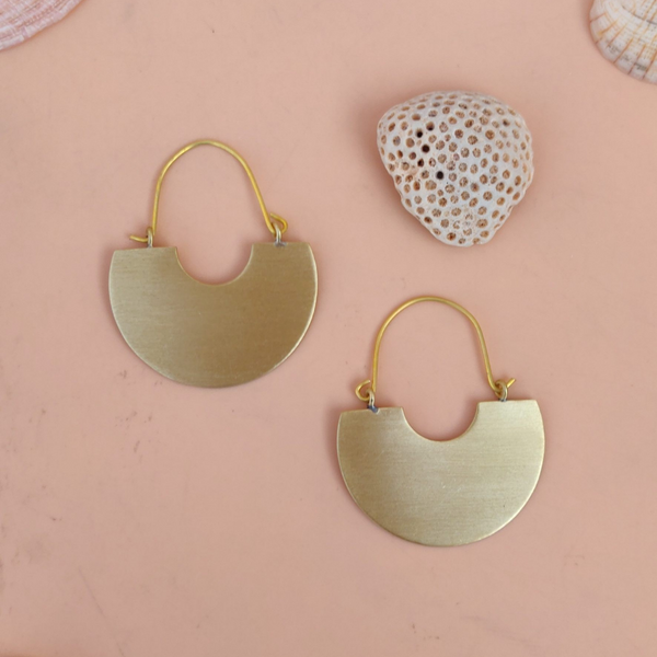 Half Moon Casual Wear Hoops