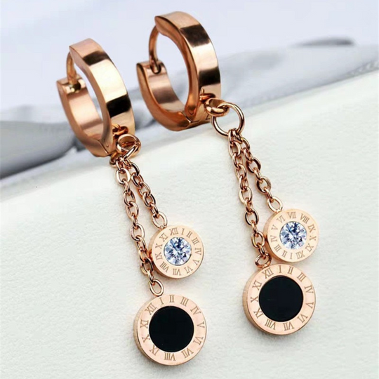 Roman Number Earrings