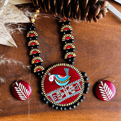 Handmade Bird Design Terracota Set
