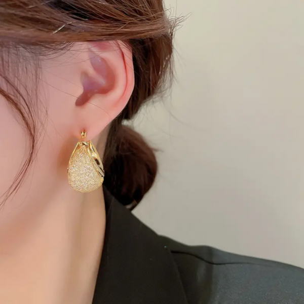 Exquisite Gold Plated Hoops