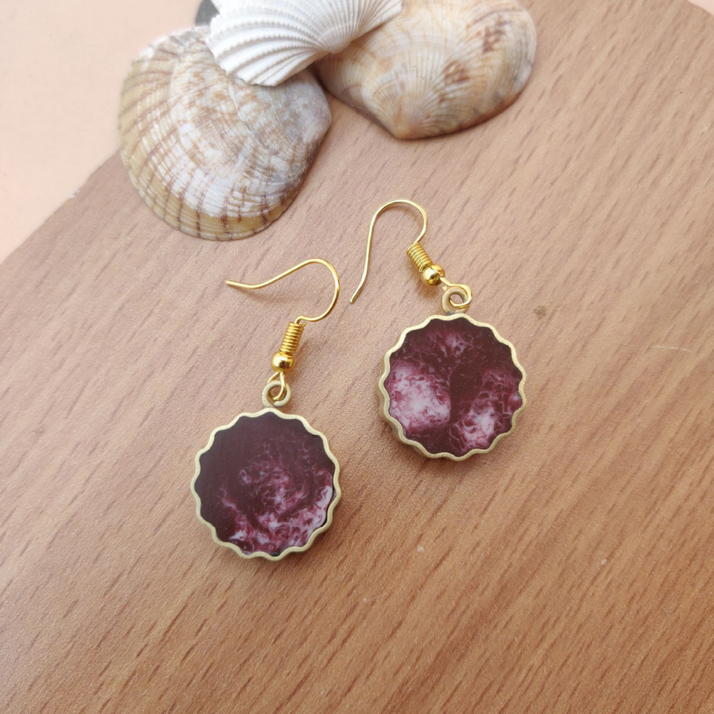 Maroon Resin Drops