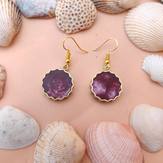 Maroon Resin Drops