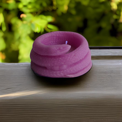Handcrafted Small Snake Soy EcoFriendly Candles