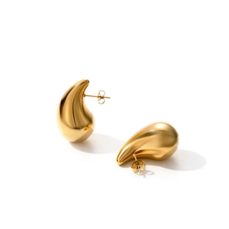 Gold Plated Water Drop Studs