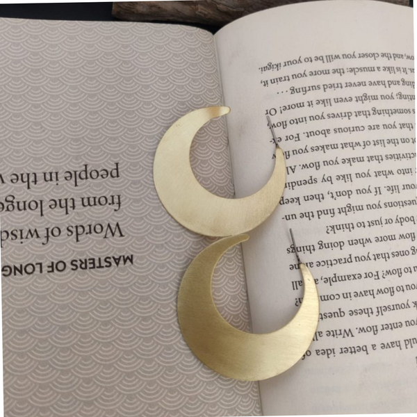Crescent Moon Casual Wear Hoops