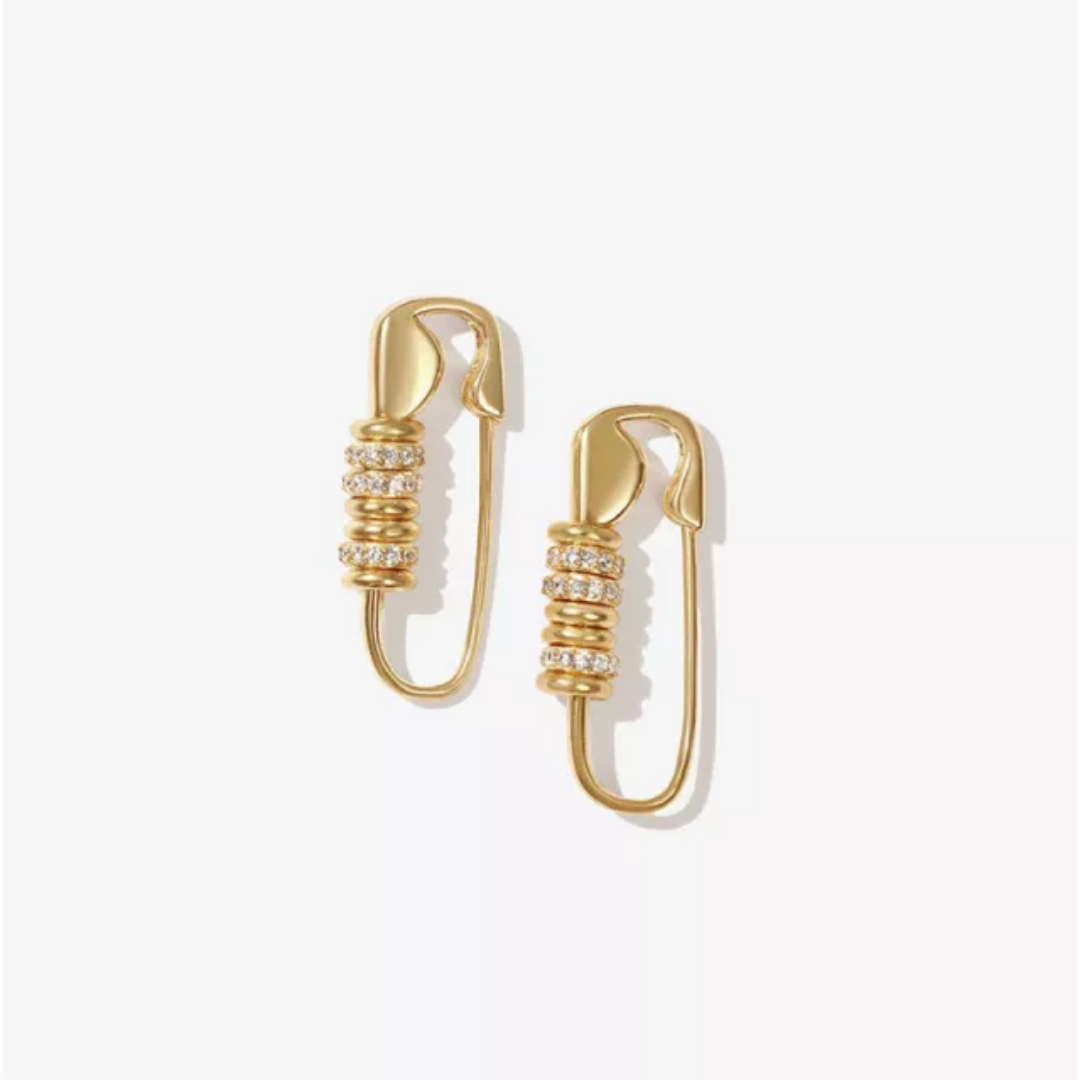 Trendy Safety Pin Earrings