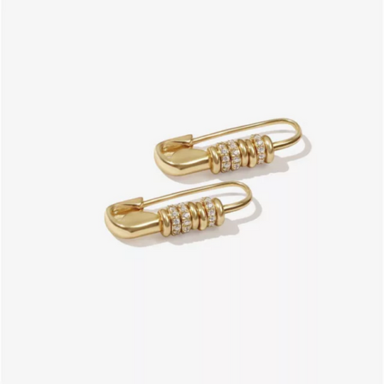 Trendy Safety Pin Earrings