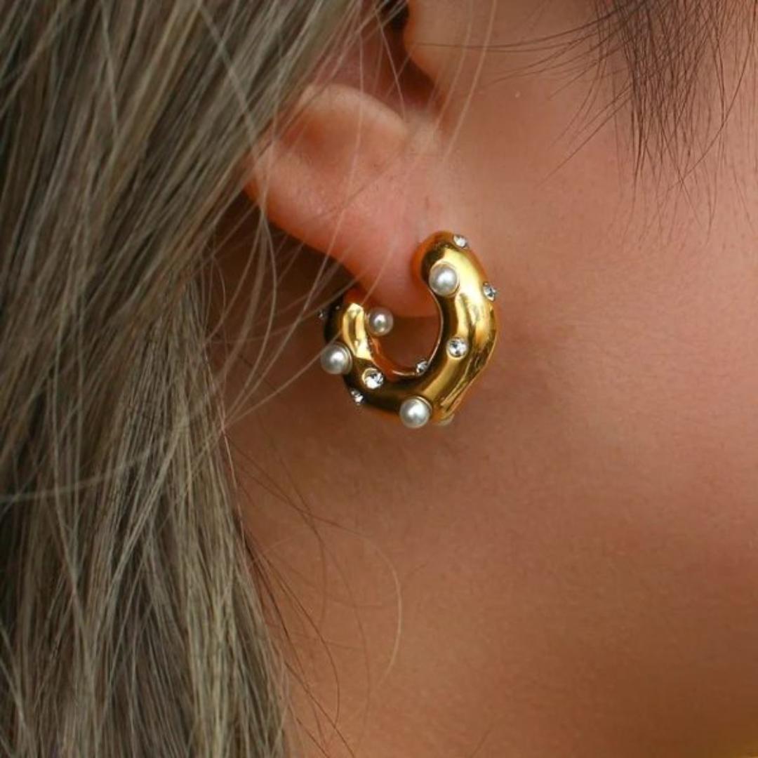 Hoops With A Twist 18k Gold Plated