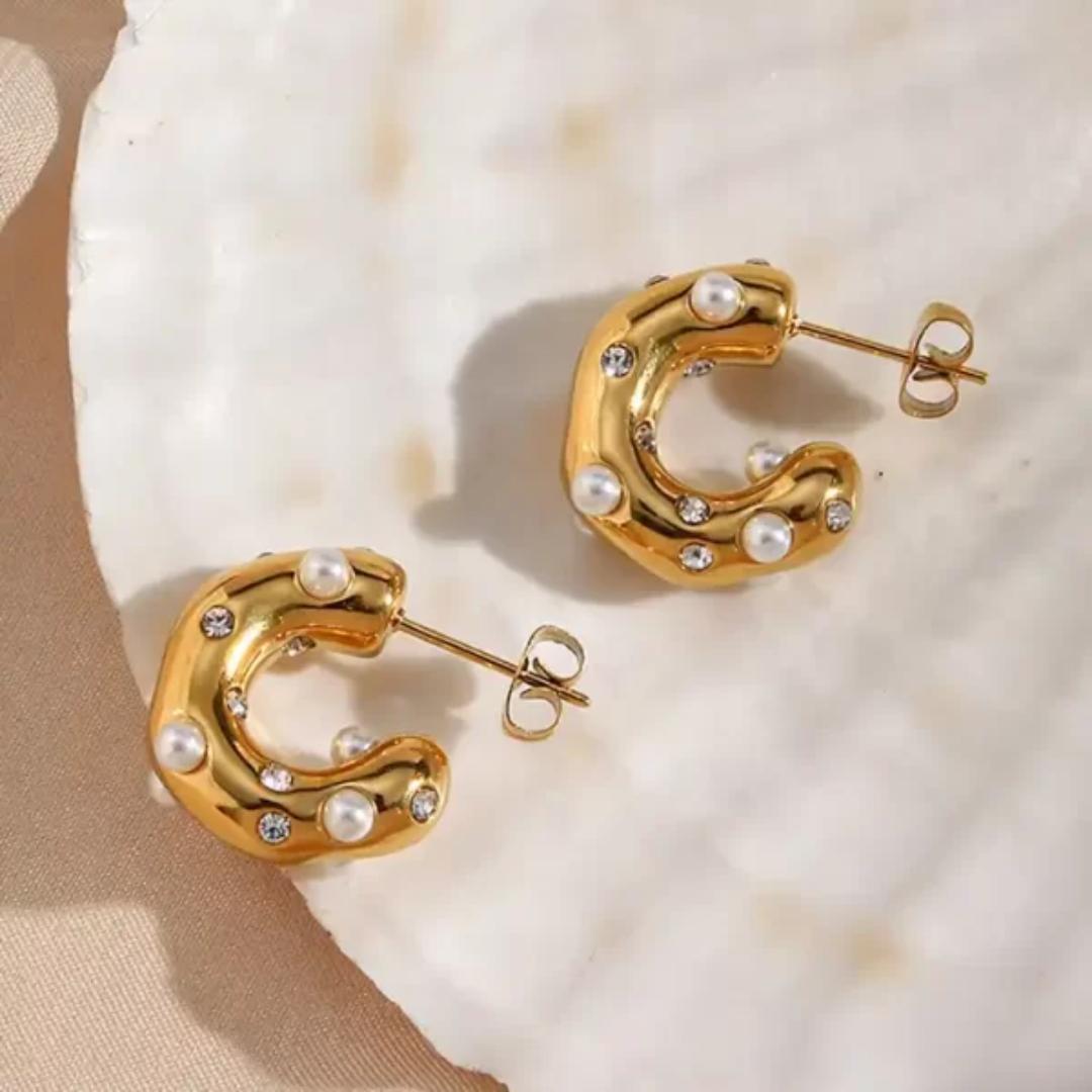 Hoops With A Twist 18k Gold Plated