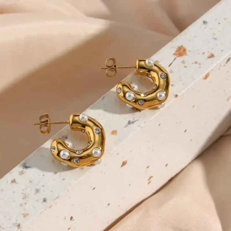 Hoops With A Twist 18k Gold Plated