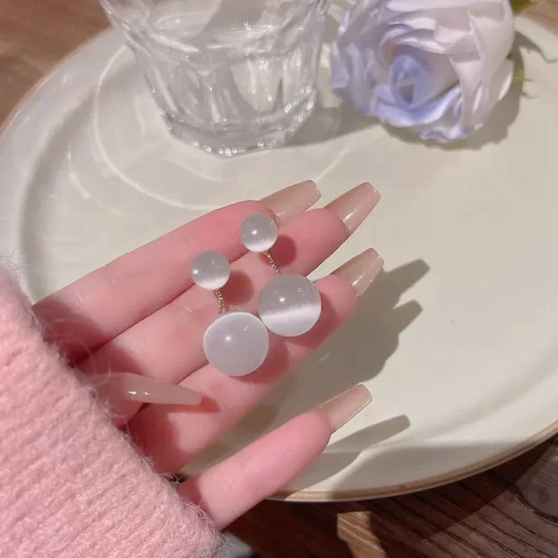 The Connected Dots Korean Style Earrings