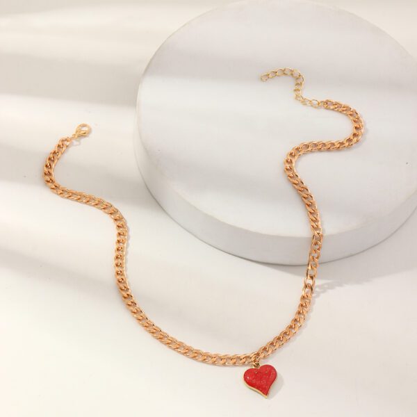 Heart Of Red Stone Neck Piece